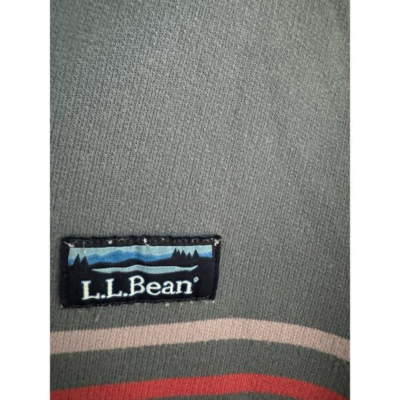 Women’s L.L. Bean Vintage Style Pullover with Denim Moc Neck Blue Size L - Picture 3 of 6